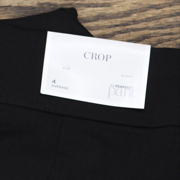 NWT Christopher and Banks Womens Cropped Stretch Pull On Pants Black 4 - Picture 4 of 7